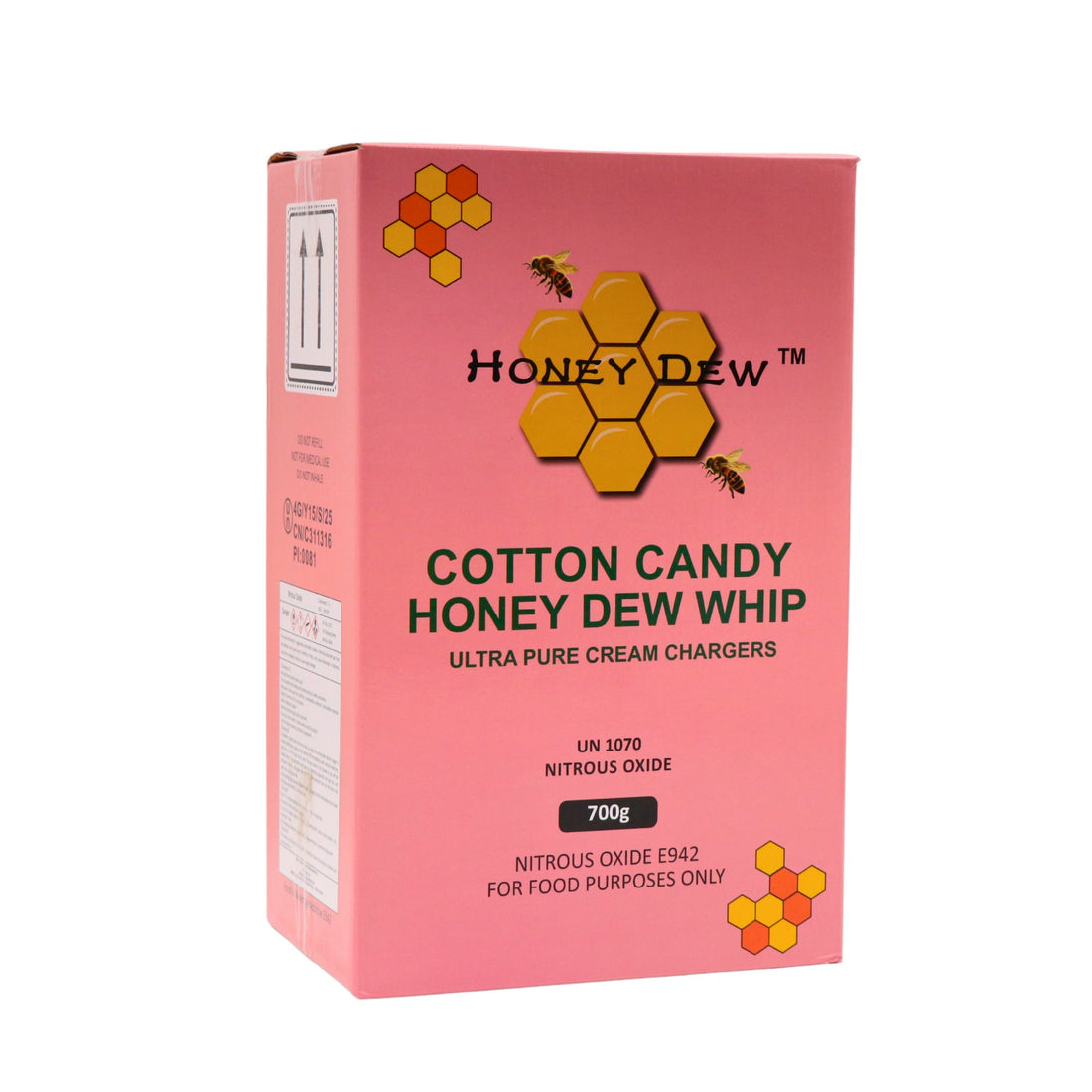 HoneyDew 700 gram Cotton Candy Ultra Pure Whip Cream Charger – Case of 6