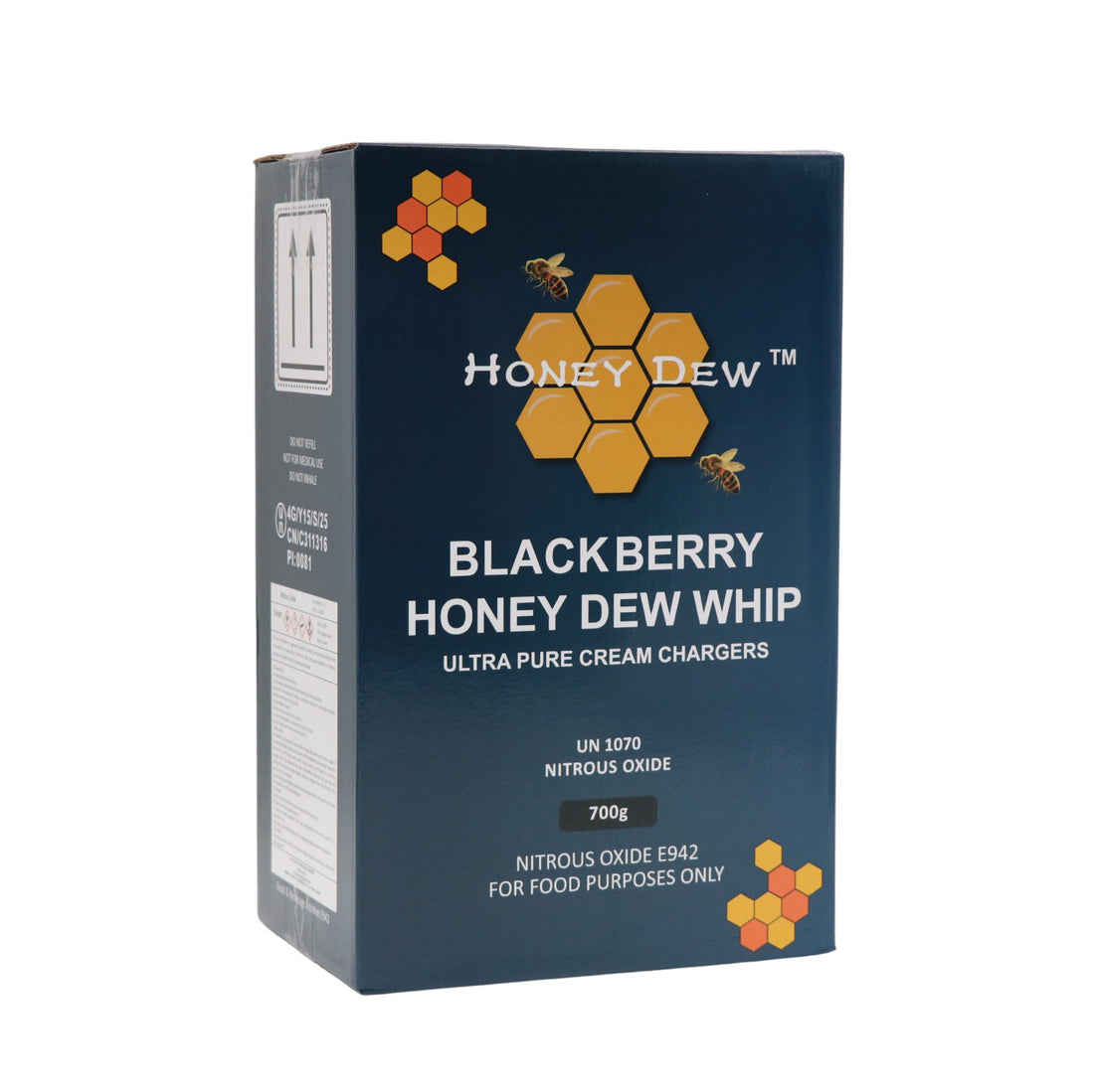 HoneyDew 700 gram Blackberry Ultra Pure Whip Cream Charger – Case of 6
