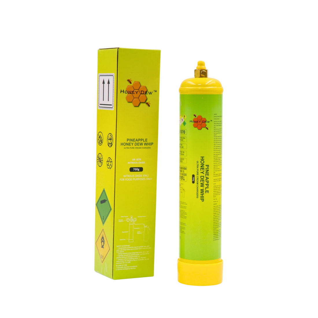HoneyDew 700 gram Pineapple Whip Cream Charger Case of 6
