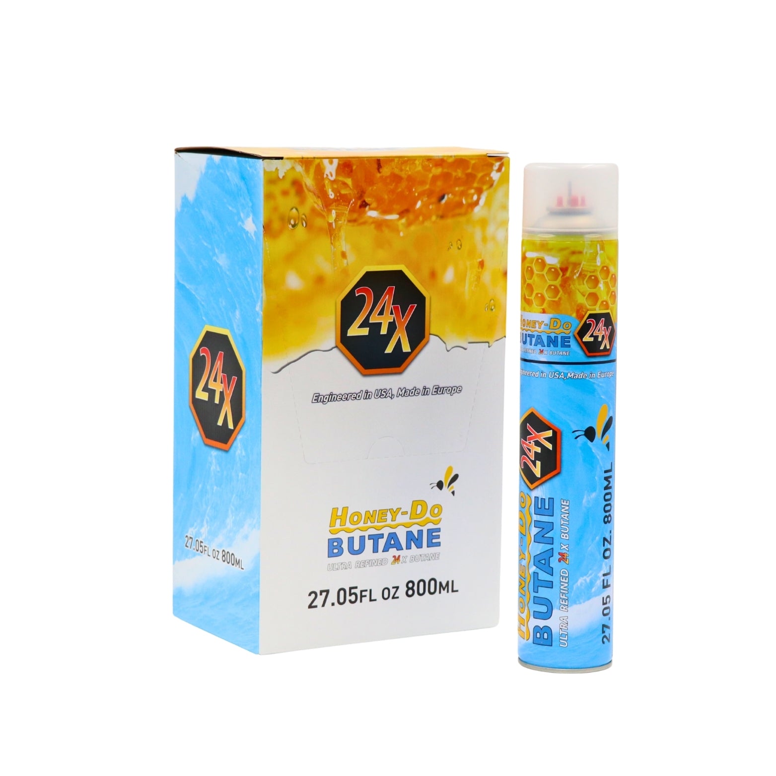 Honey-Do Butane 24x – Elite Purity for Elite Applications | Case of 24 Cans