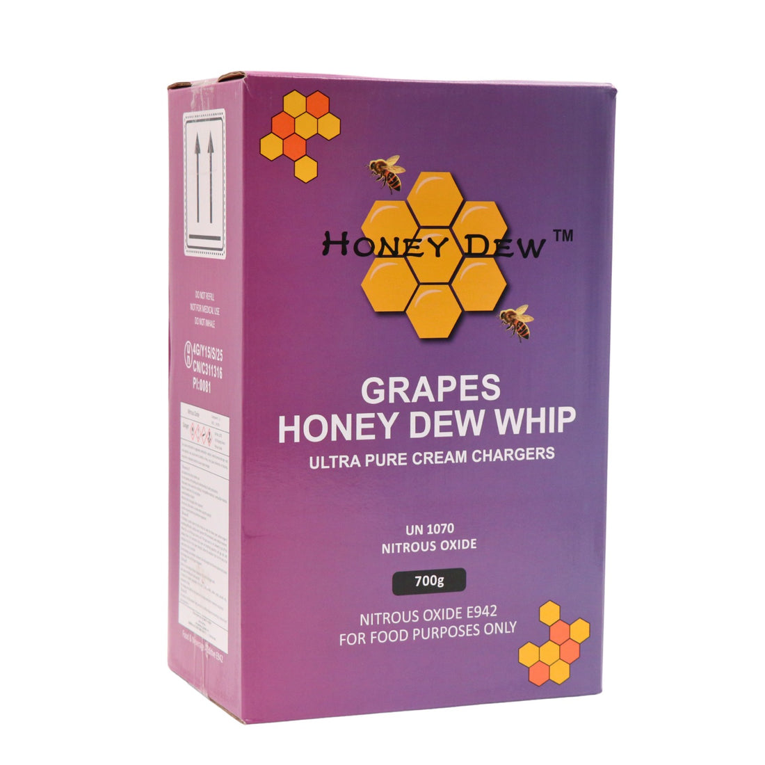 HoneyDew 700 gram Grape Ultra Pure Whip Cream Charger – Case of 6