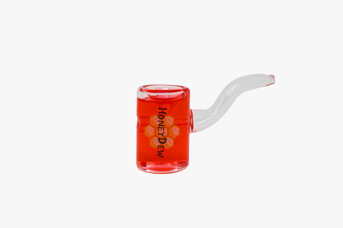 HoneyDew Glass Hand Pipe Liquid Cylinder 1ct (WPF-589)