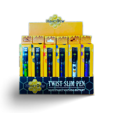 Honey Dew Batteries Twist Slim Pen 510 Thread 48ct